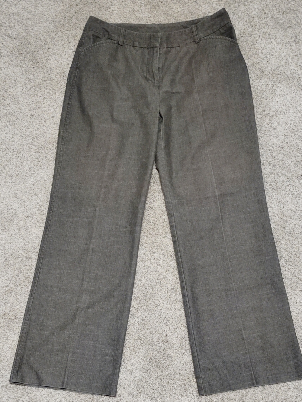 Worthington Women's Gray Straight-Leg Dress Jeans